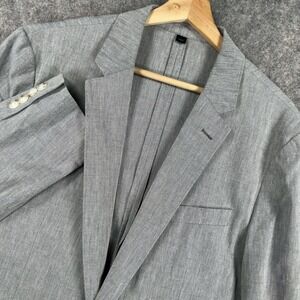 J Crew Ludlow Blazer Mens 42R Gray Cotton Stretch Unstructured Sport Coat Jacket